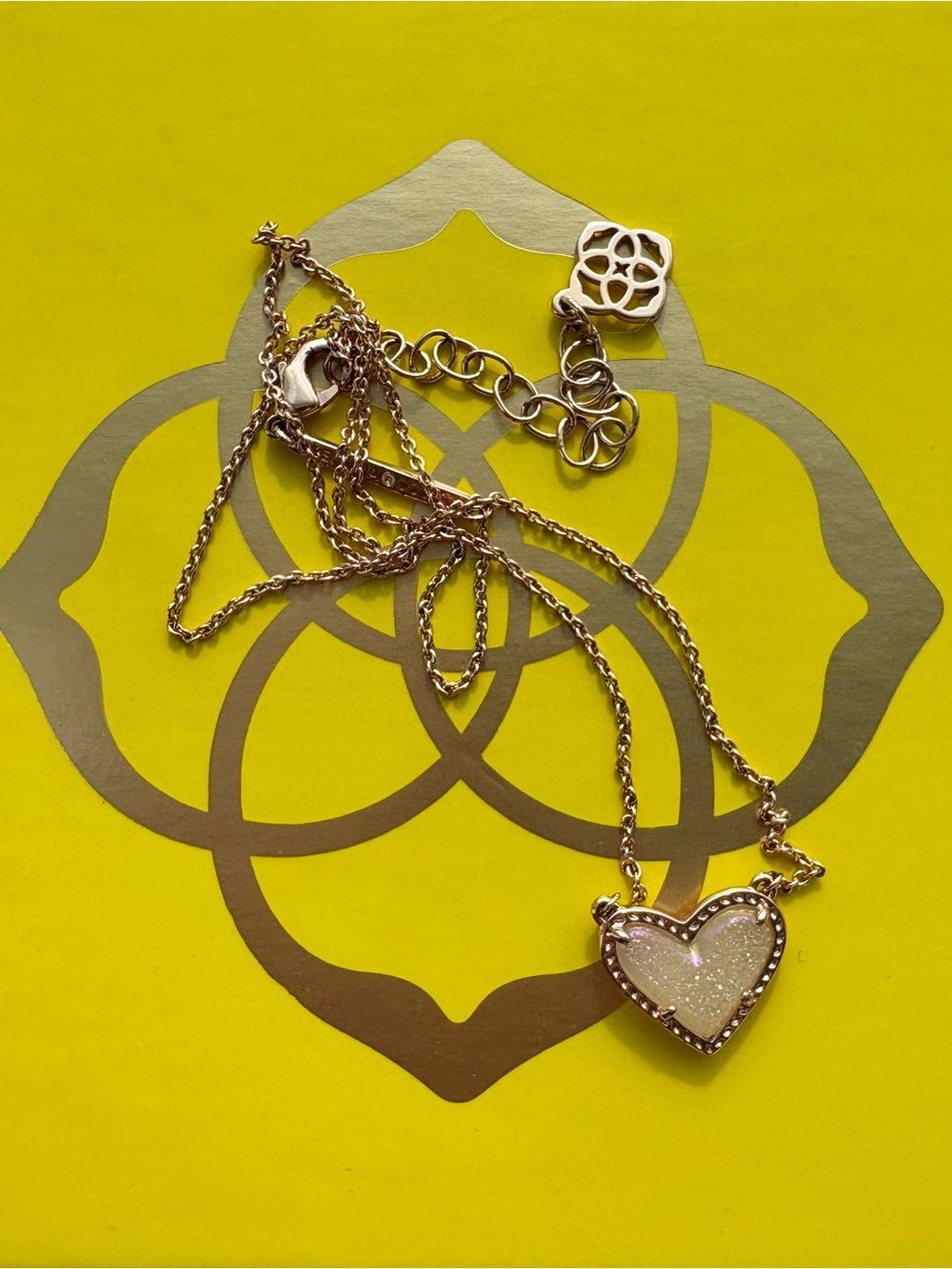 Kendra Scott Rose Gold Ari Heart Necklace